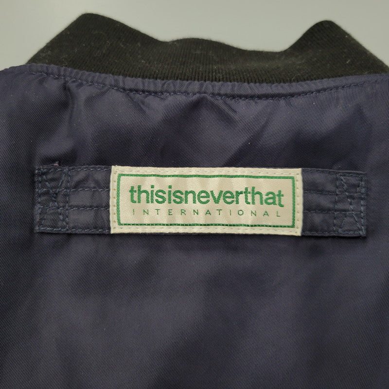 【中古品】【メンズ】 THISISNEVERTHAT ディスイズネバーザット REVERSIBLE BOMBER JACKET TN253WOWHS11 リバーシブル ボンバージャケット 142-260808-as-02-izu サイズ：M カラー：レッド系/ネイビー 万代Net店