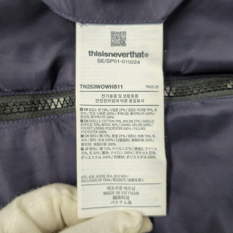 【中古品】【メンズ】 THISISNEVERTHAT ディスイズネバーザット REVERSIBLE BOMBER JACKET TN253WOWHS11 リバーシブル ボンバージャケット 142-260808-as-02-izu サイズ：M カラー：レッド系/ネイビー 万代Net店