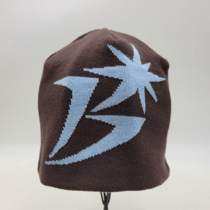 【中古品】【メンズ/レディース】 BOTT ボット B LOGO SKULL CAP BEANIE Bロゴ スカル キャップ ビーニー ニット帽 帽子 185-260814-as-11-izu サイズ：F カラー：ブラウン 万代Net店