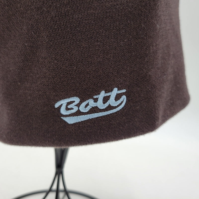 【中古品】【メンズ/レディース】 BOTT ボット B LOGO SKULL CAP BEANIE Bロゴ スカル キャップ ビーニー ニット帽 帽子 185-260814-as-11-izu サイズ：F カラー：ブラウン 万代Net店
