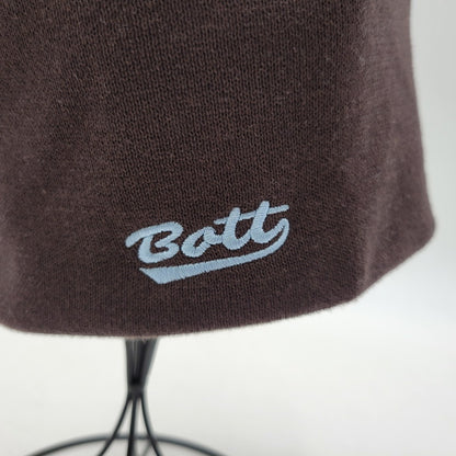 【中古品】【メンズ/レディース】 BOTT ボット B LOGO SKULL CAP BEANIE Bロゴ スカル キャップ ビーニー ニット帽 帽子 185-260814-as-11-izu サイズ：F カラー：ブラウン 万代Net店
