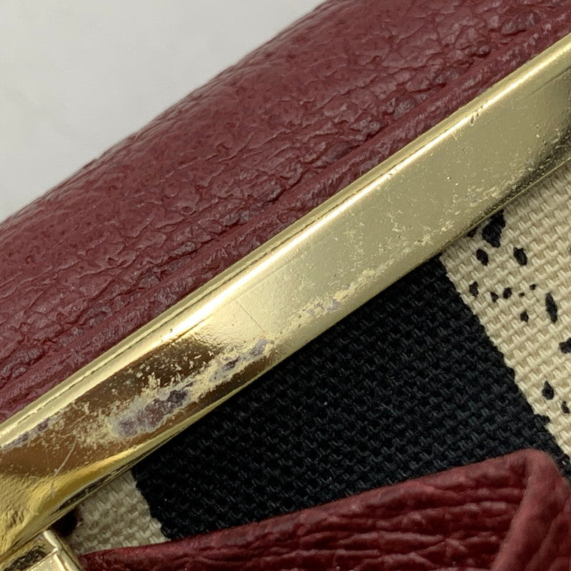 【中古品】【レディース】 VIVIENNE WESTWOOD ヴィヴィアンウエストウッド EXECUTIVE エグゼクティブ 3つ折り がま口 ウォレット 財布 200-260818-ya-17-izu カラー：レッド 万代Net店
