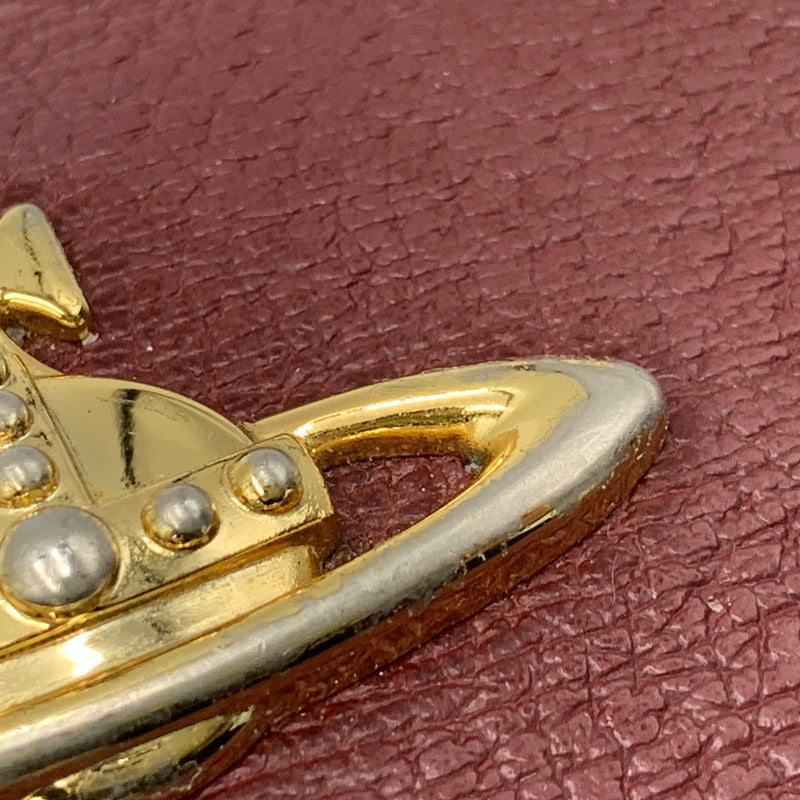 【中古品】【レディース】 VIVIENNE WESTWOOD ヴィヴィアンウエストウッド EXECUTIVE エグゼクティブ 3つ折り がま口 ウォレット 財布 200-260818-ya-17-izu カラー：レッド 万代Net店