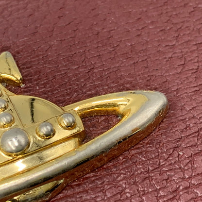 【中古品】【レディース】 VIVIENNE WESTWOOD ヴィヴィアンウエストウッド EXECUTIVE エグゼクティブ 3つ折り がま口 ウォレット 財布 200-260818-ya-17-izu カラー：レッド 万代Net店