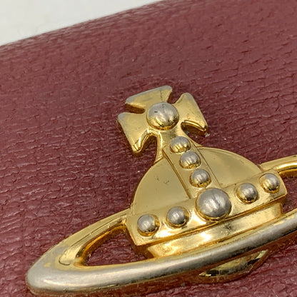 【中古品】【レディース】 VIVIENNE WESTWOOD ヴィヴィアンウエストウッド EXECUTIVE エグゼクティブ 3つ折り がま口 ウォレット 財布 200-260818-ya-17-izu カラー：レッド 万代Net店