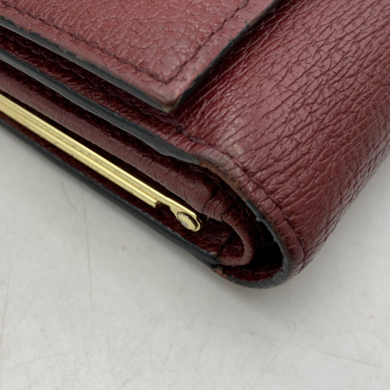 【中古品】【レディース】 VIVIENNE WESTWOOD ヴィヴィアンウエストウッド EXECUTIVE エグゼクティブ 3つ折り がま口 ウォレット 財布 200-260818-ya-17-izu カラー：レッド 万代Net店