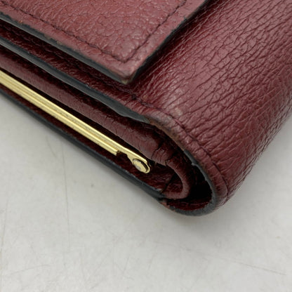 【中古品】【レディース】 VIVIENNE WESTWOOD ヴィヴィアンウエストウッド EXECUTIVE エグゼクティブ 3つ折り がま口 ウォレット 財布 200-260818-ya-17-izu カラー：レッド 万代Net店