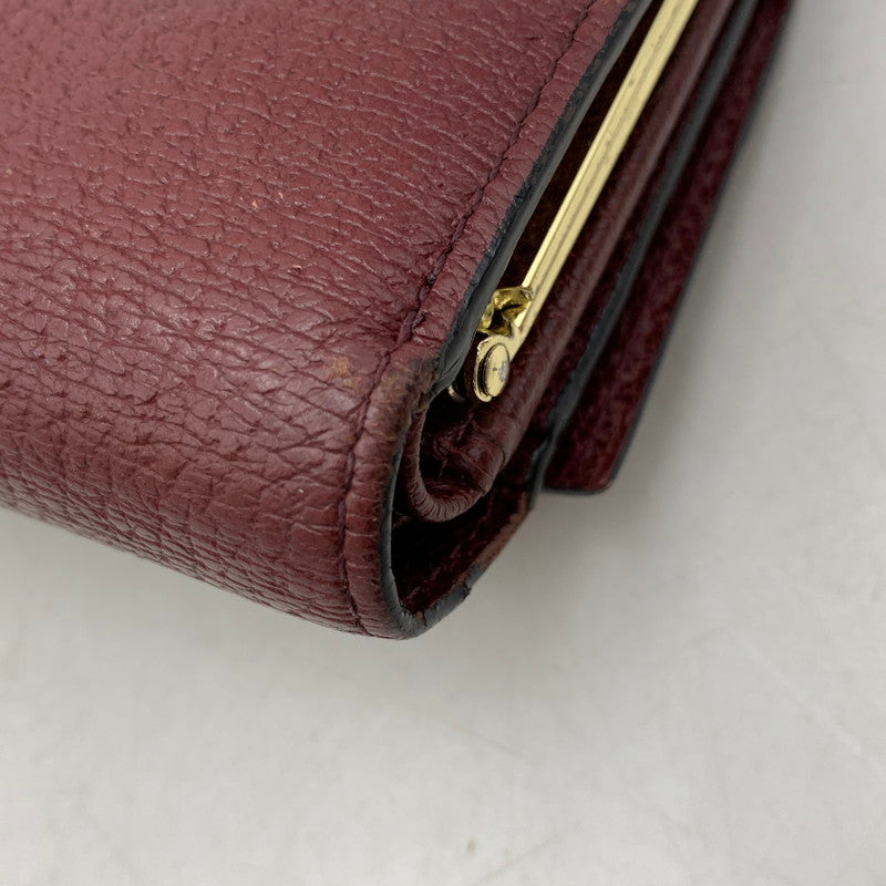 【中古品】【レディース】 VIVIENNE WESTWOOD ヴィヴィアンウエストウッド EXECUTIVE エグゼクティブ 3つ折り がま口 ウォレット 財布 200-260818-ya-17-izu カラー：レッド 万代Net店