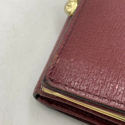 【中古品】【レディース】 VIVIENNE WESTWOOD ヴィヴィアンウエストウッド EXECUTIVE エグゼクティブ 3つ折り がま口 ウォレット 財布 200-260818-ya-17-izu カラー：レッド 万代Net店