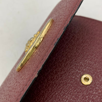 【中古品】【レディース】 VIVIENNE WESTWOOD ヴィヴィアンウエストウッド EXECUTIVE エグゼクティブ 3つ折り がま口 ウォレット 財布 200-260818-ya-17-izu カラー：レッド 万代Net店