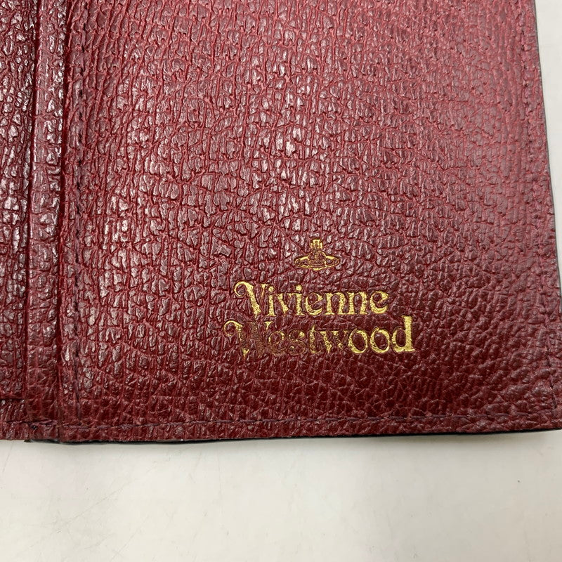 【中古品】【レディース】 VIVIENNE WESTWOOD ヴィヴィアンウエストウッド EXECUTIVE エグゼクティブ 3つ折り がま口 ウォレット 財布 200-260818-ya-17-izu カラー：レッド 万代Net店