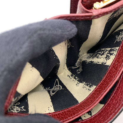 【中古品】【レディース】 VIVIENNE WESTWOOD ヴィヴィアンウエストウッド EXECUTIVE エグゼクティブ 3つ折り がま口 ウォレット 財布 200-260818-ya-17-izu カラー：レッド 万代Net店