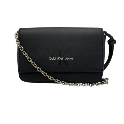 【中古品】【レディース】 CALVIN KLEIN カルバン クライン CHAIN SHOULDER BAG チェーン ショルダ－ バッグ カバン 鞄 188-260818-ya-19-izu カラー：ブラック 万代Net店