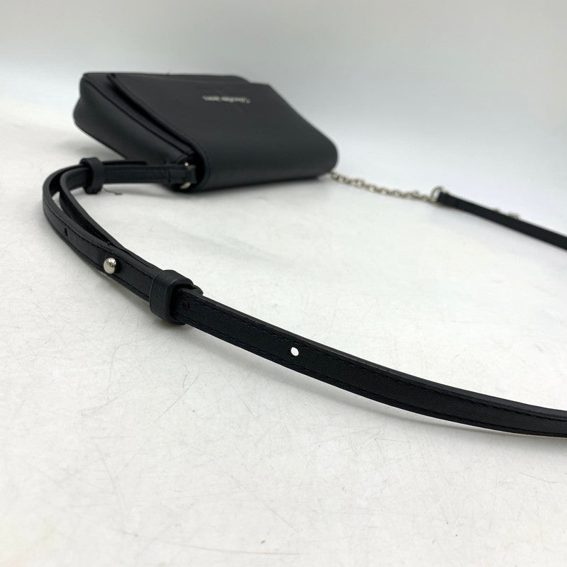 【中古品】【レディース】 CALVIN KLEIN カルバン クライン CHAIN SHOULDER BAG チェーン ショルダ－ バッグ カバン 鞄 188-260818-ya-19-izu カラー：ブラック 万代Net店