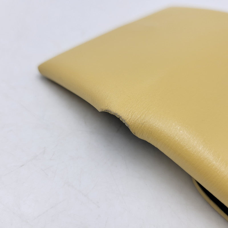 【中古品】【メンズ/レディース】 JIL SANDER ジルサンダー FOLDED COIN PURSE フォールデッド コイン パース ケース 200-260809-as-11-izu カラー：イエロー 万代Net店