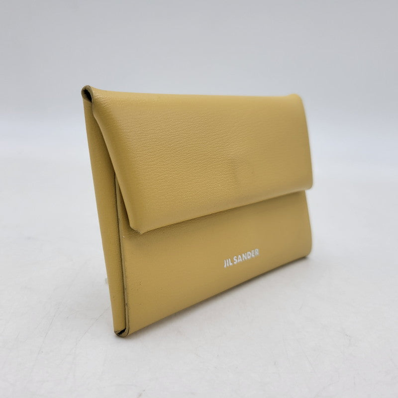 【中古品】【メンズ/レディース】 JIL SANDER ジルサンダー FOLDED COIN PURSE フォールデッド コイン パース ケース 200-260809-as-11-izu カラー：イエロー 万代Net店