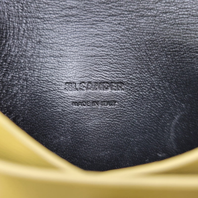 【中古品】【メンズ/レディース】 JIL SANDER ジルサンダー FOLDED COIN PURSE フォールデッド コイン パース ケース 200-260809-as-11-izu カラー：イエロー 万代Net店