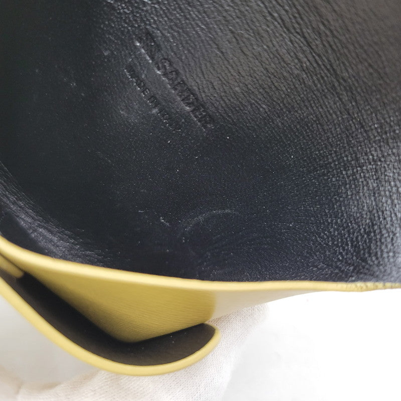 【中古品】【メンズ/レディース】 JIL SANDER ジルサンダー FOLDED COIN PURSE フォールデッド コイン パース ケース 200-260809-as-11-izu カラー：イエロー 万代Net店