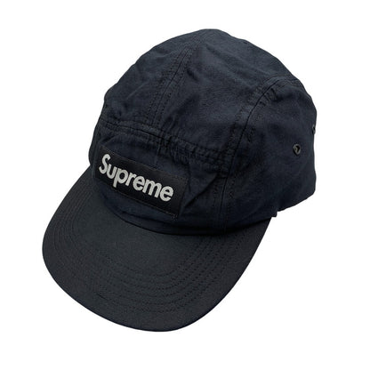 【中古品】【メンズ/レディース】 SUPREME シュプリーム × BUCOL ブコル 17FW RAW SILK CAMP CAP ロウ シルク キャンプ キャップ 帽子 185-260809-ya-07-izu サイズ：F カラー：ブラック 万代Net店