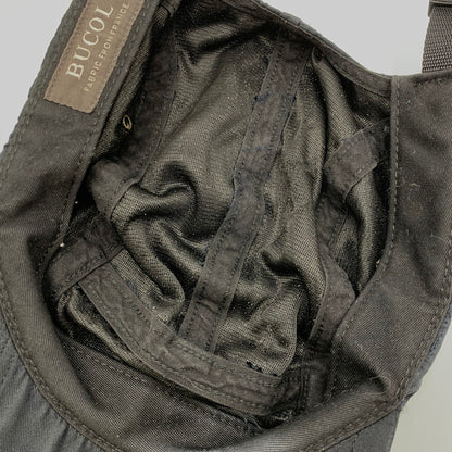 【中古品】【メンズ/レディース】 SUPREME シュプリーム × BUCOL ブコル 17FW RAW SILK CAMP CAP ロウ シルク キャンプ キャップ 帽子 185-260809-ya-07-izu サイズ：F カラー：ブラック 万代Net店
