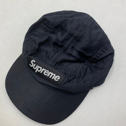 【中古品】【メンズ/レディース】 SUPREME シュプリーム × BUCOL ブコル 17FW RAW SILK CAMP CAP ロウ シルク キャンプ キャップ 帽子 185-260809-ya-07-izu サイズ：F カラー：ブラック 万代Net店