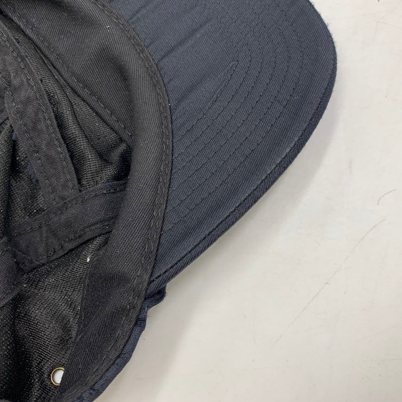 【中古品】【メンズ/レディース】 SUPREME シュプリーム × BUCOL ブコル 17FW RAW SILK CAMP CAP ロウ シルク キャンプ キャップ 帽子 185-260809-ya-07-izu サイズ：F カラー：ブラック 万代Net店