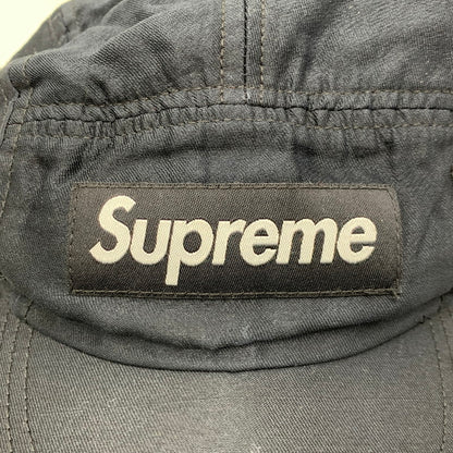 【中古品】【メンズ/レディース】 SUPREME シュプリーム × BUCOL ブコル 17FW RAW SILK CAMP CAP ロウ シルク キャンプ キャップ 帽子 185-260809-ya-07-izu サイズ：F カラー：ブラック 万代Net店