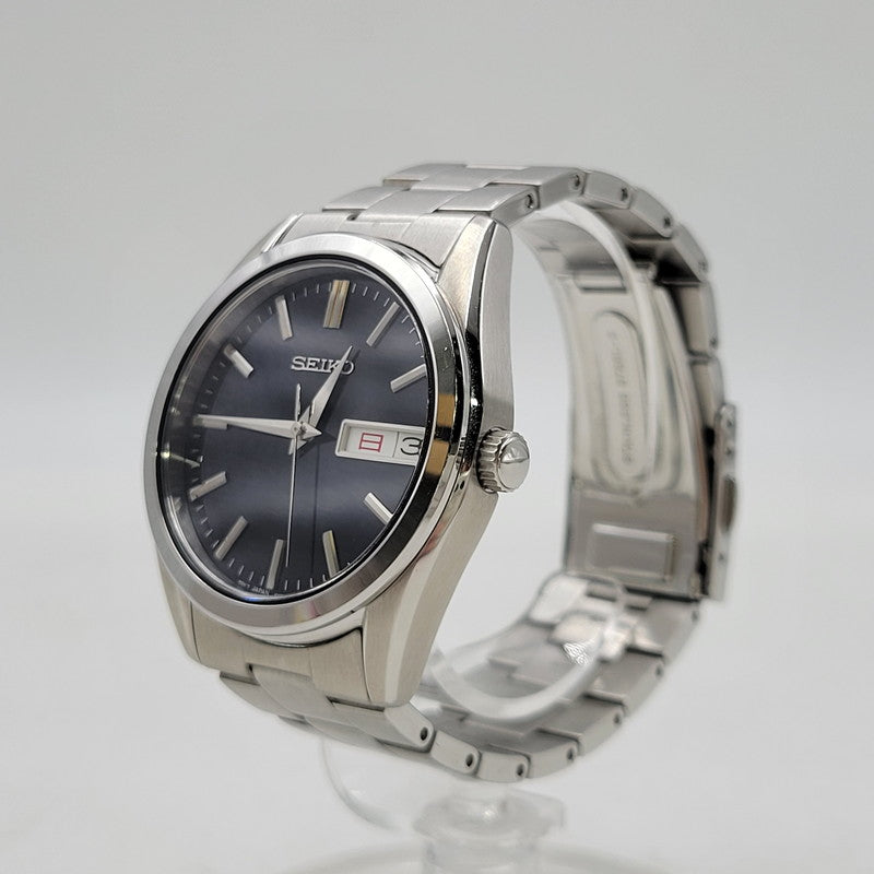 【中古品】【メンズ/レディース】 SEIKO セイコー S SERIES DAY DATE QUARTZ WATCH SBTH009 6N53-00B0 Sシリーズ デイデイト クォーツ 腕時計 197-260809-as-09-izu カラー：シルバ×ネイビー 万代Net店