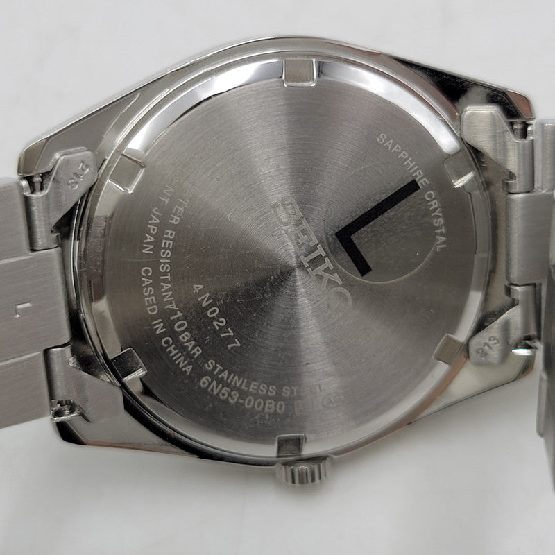 【中古品】【メンズ/レディース】 SEIKO セイコー S SERIES DAY DATE QUARTZ WATCH SBTH009 6N53-00B0 Sシリーズ デイデイト クォーツ 腕時計 197-260809-as-09-izu カラー：シルバ×ネイビー 万代Net店