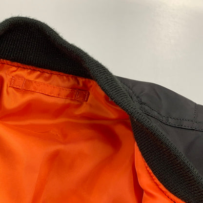 【中古品】【メンズ】 AVIREX アヴィレックス 783-2952013 COMMERCIAL LOGO コマーシャル ロゴ MA-1 FLIGHT JACKET フライト ジャケット アウター 145-260809-ya-11-izu サイズ：M カラー：ブラック×オレンジ 万代Net店