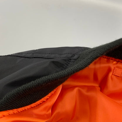 【中古品】【メンズ】 AVIREX アヴィレックス 783-2952013 COMMERCIAL LOGO コマーシャル ロゴ MA-1 FLIGHT JACKET フライト ジャケット アウター 145-260809-ya-11-izu サイズ：M カラー：ブラック×オレンジ 万代Net店