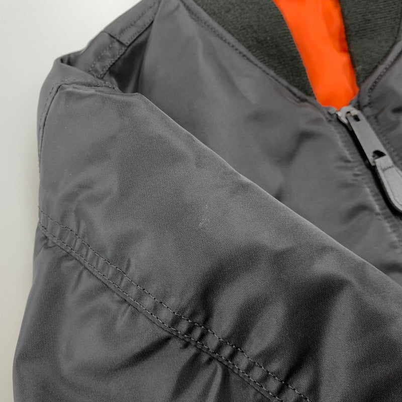 【中古品】【メンズ】 AVIREX アヴィレックス 783-2952013 COMMERCIAL LOGO コマーシャル ロゴ MA-1 FLIGHT JACKET フライト ジャケット アウター 145-260809-ya-11-izu サイズ：M カラー：ブラック×オレンジ 万代Net店
