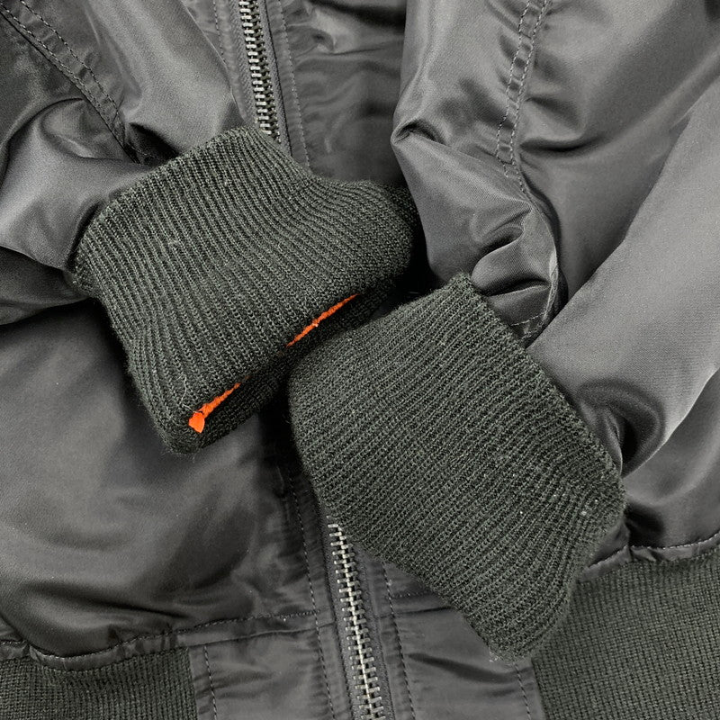 【中古品】【メンズ】 AVIREX アヴィレックス 783-2952013 COMMERCIAL LOGO コマーシャル ロゴ MA-1 FLIGHT JACKET フライト ジャケット アウター 145-260809-ya-11-izu サイズ：M カラー：ブラック×オレンジ 万代Net店