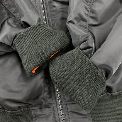 【中古品】【メンズ】 AVIREX アヴィレックス 783-2952013 COMMERCIAL LOGO コマーシャル ロゴ MA-1 FLIGHT JACKET フライト ジャケット アウター 145-260809-ya-11-izu サイズ：M カラー：ブラック×オレンジ 万代Net店