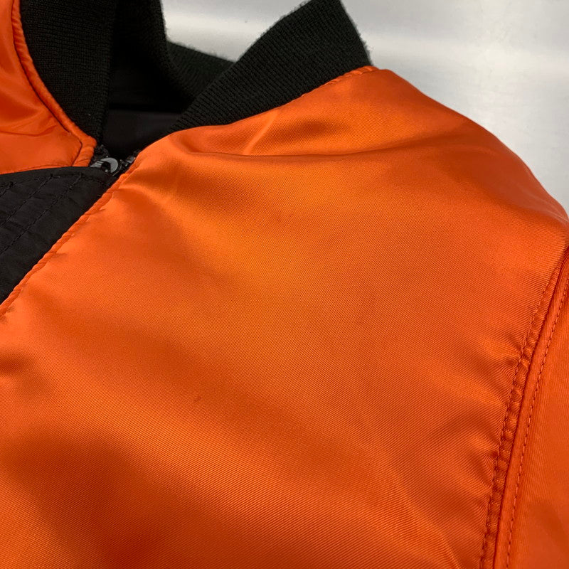 【中古品】【メンズ】 AVIREX アヴィレックス 783-2952013 COMMERCIAL LOGO コマーシャル ロゴ MA-1 FLIGHT JACKET フライト ジャケット アウター 145-260809-ya-11-izu サイズ：M カラー：ブラック×オレンジ 万代Net店