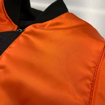 【中古品】【メンズ】 AVIREX アヴィレックス 783-2952013 COMMERCIAL LOGO コマーシャル ロゴ MA-1 FLIGHT JACKET フライト ジャケット アウター 145-260809-ya-11-izu サイズ：M カラー：ブラック×オレンジ 万代Net店