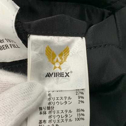 【中古品】【メンズ】 AVIREX アヴィレックス 783-2952013 COMMERCIAL LOGO コマーシャル ロゴ MA-1 FLIGHT JACKET フライト ジャケット アウター 145-260809-ya-11-izu サイズ：M カラー：ブラック×オレンジ 万代Net店