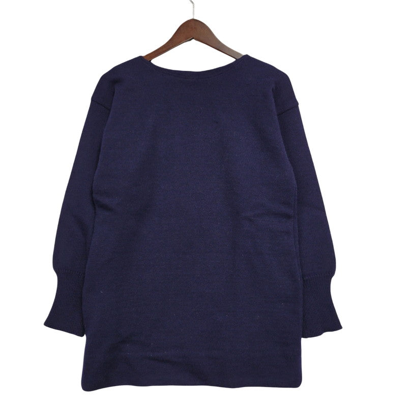 【中古品】【メンズ】 BRITISH ARMY ブリティッシュ アーミー 8405-99-978-4400 BOAT NECK SWEATER ボート ネック セーター トップス 146-260816-kh-02-izu サイズ：94cm カラー：ネイビー 万代Net店