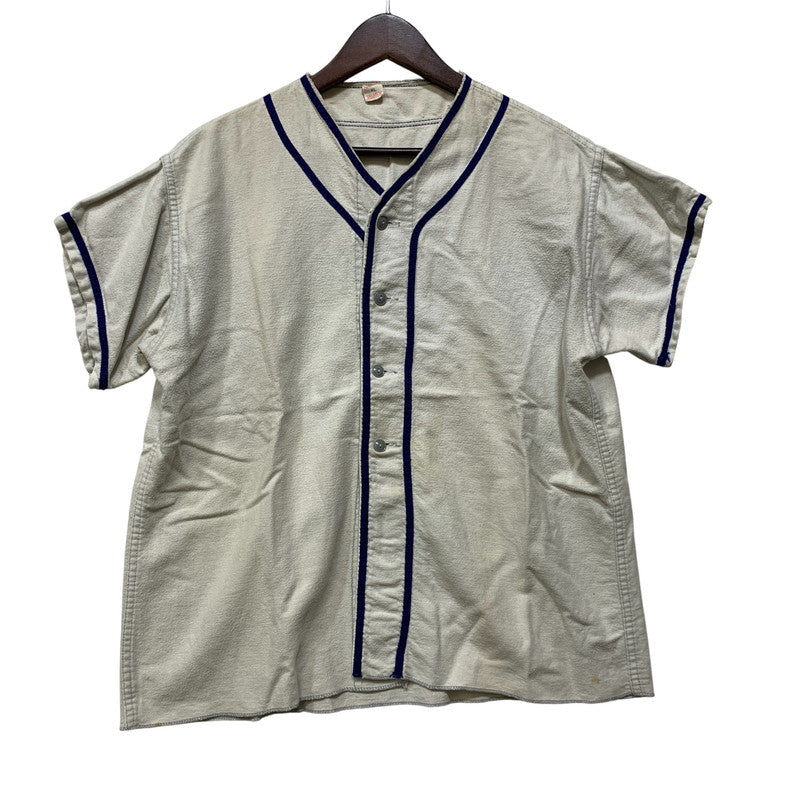 【現状渡し品】【メンズ】 RUSSELL SOUTHERN ラッセル サザン BASEBALL SHIRT ベースボールシャツ USA製 半袖 146-260818-as-25-izu サイズ：XL カラー：アイボリー系 万代Net店