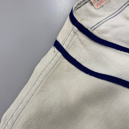 【現状渡し品】【メンズ】 RUSSELL SOUTHERN ラッセル サザン BASEBALL SHIRT ベースボールシャツ USA製 半袖 146-260818-as-25-izu サイズ：XL カラー：アイボリー系 万代Net店
