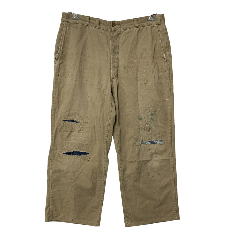 【現状渡し品】【メンズ】 VINTAGE ヴィンテージ CHINO TROUSERS チノ トラウザーズ ズボン ボトムス 157-260809-ya-13-izu サイズ：下記参照 カラー：ベージュ 万代Net店