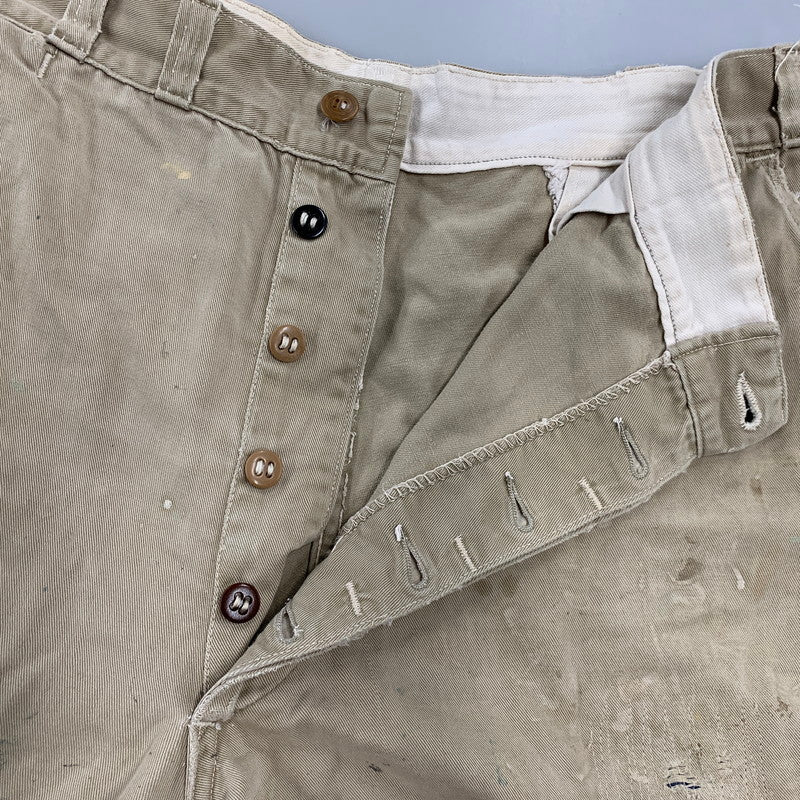 【現状渡し品】【メンズ】 VINTAGE ヴィンテージ CHINO TROUSERS チノ トラウザーズ ズボン ボトムス 157-260809-ya-13-izu サイズ：下記参照 カラー：ベージュ 万代Net店