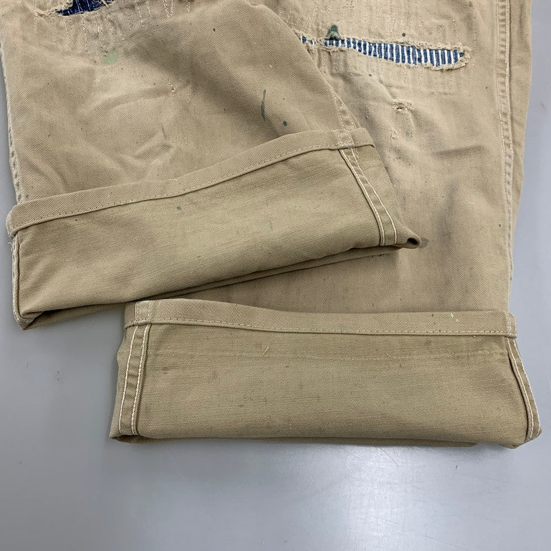 【現状渡し品】【メンズ】 VINTAGE ヴィンテージ CHINO TROUSERS チノ トラウザーズ ズボン ボトムス 157-260809-ya-13-izu サイズ：下記参照 カラー：ベージュ 万代Net店