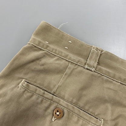 【現状渡し品】【メンズ】 VINTAGE ヴィンテージ CHINO TROUSERS チノ トラウザーズ ズボン ボトムス 157-260809-ya-13-izu サイズ：下記参照 カラー：ベージュ 万代Net店