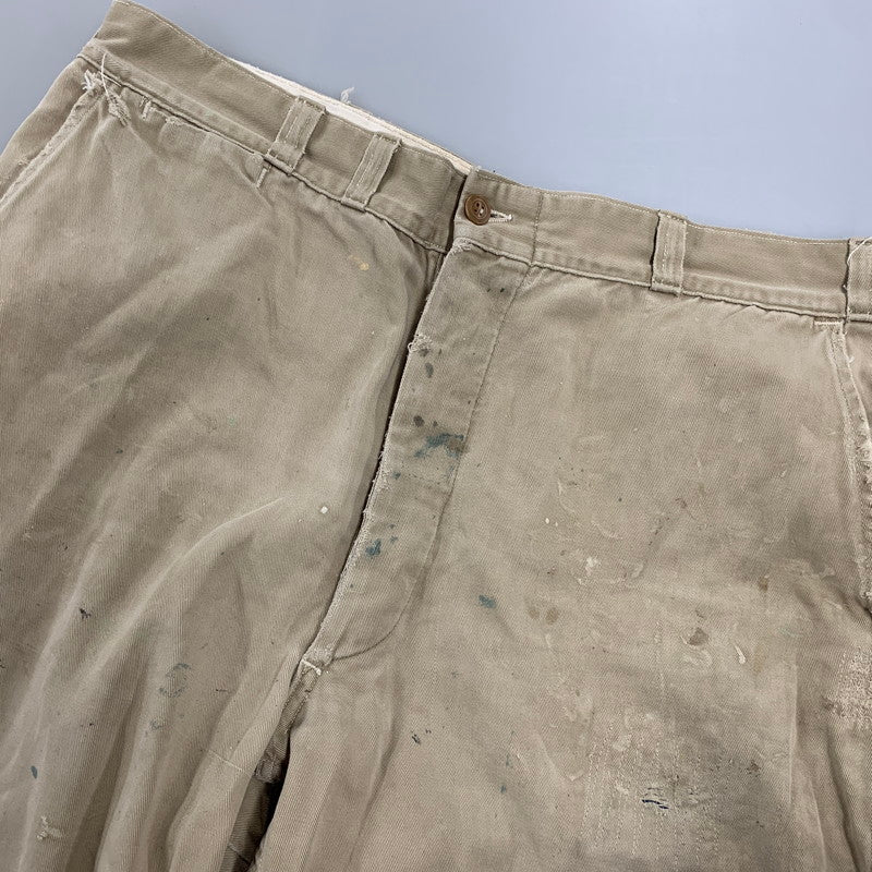 【現状渡し品】【メンズ】 VINTAGE ヴィンテージ CHINO TROUSERS チノ トラウザーズ ズボン ボトムス 157-260809-ya-13-izu サイズ：下記参照 カラー：ベージュ 万代Net店