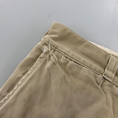 【現状渡し品】【メンズ】 VINTAGE ヴィンテージ CHINO TROUSERS チノ トラウザーズ ズボン ボトムス 157-260809-ya-13-izu サイズ：下記参照 カラー：ベージュ 万代Net店