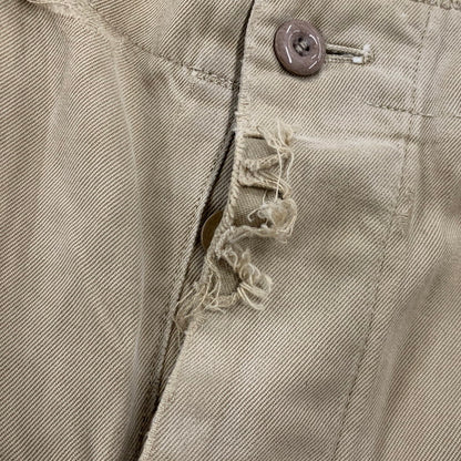【現状渡し品】【メンズ】 U.S.ARMY ユーエスアーミー S-1785 40-50S M-45 KHAKI CHINO TROSERS カーキ チノ トラウザーズ ズボン ボトムス 157-260809-ya-12-izu サイズ：下記参照 カラー：ベージュ 万代Net店