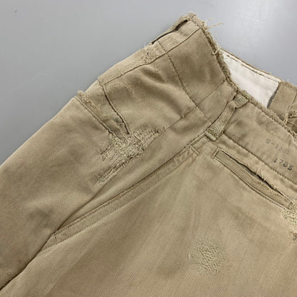 【現状渡し品】【メンズ】 U.S.ARMY ユーエスアーミー S-1785 40-50S M-45 KHAKI CHINO TROSERS カーキ チノ トラウザーズ ズボン ボトムス 157-260809-ya-12-izu サイズ：下記参照 カラー：ベージュ 万代Net店