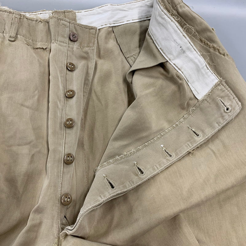 【現状渡し品】【メンズ】 U.S.ARMY ユーエスアーミー S-1785 40-50S M-45 KHAKI CHINO TROSERS カーキ チノ トラウザーズ ズボン ボトムス 157-260809-ya-12-izu サイズ：下記参照 カラー：ベージュ 万代Net店