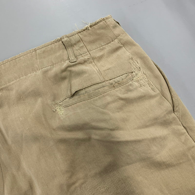 【現状渡し品】【メンズ】 U.S.ARMY ユーエスアーミー S-1785 40-50S M-45 KHAKI CHINO TROSERS カーキ チノ トラウザーズ ズボン ボトムス 157-260809-ya-12-izu サイズ：下記参照 カラー：ベージュ 万代Net店